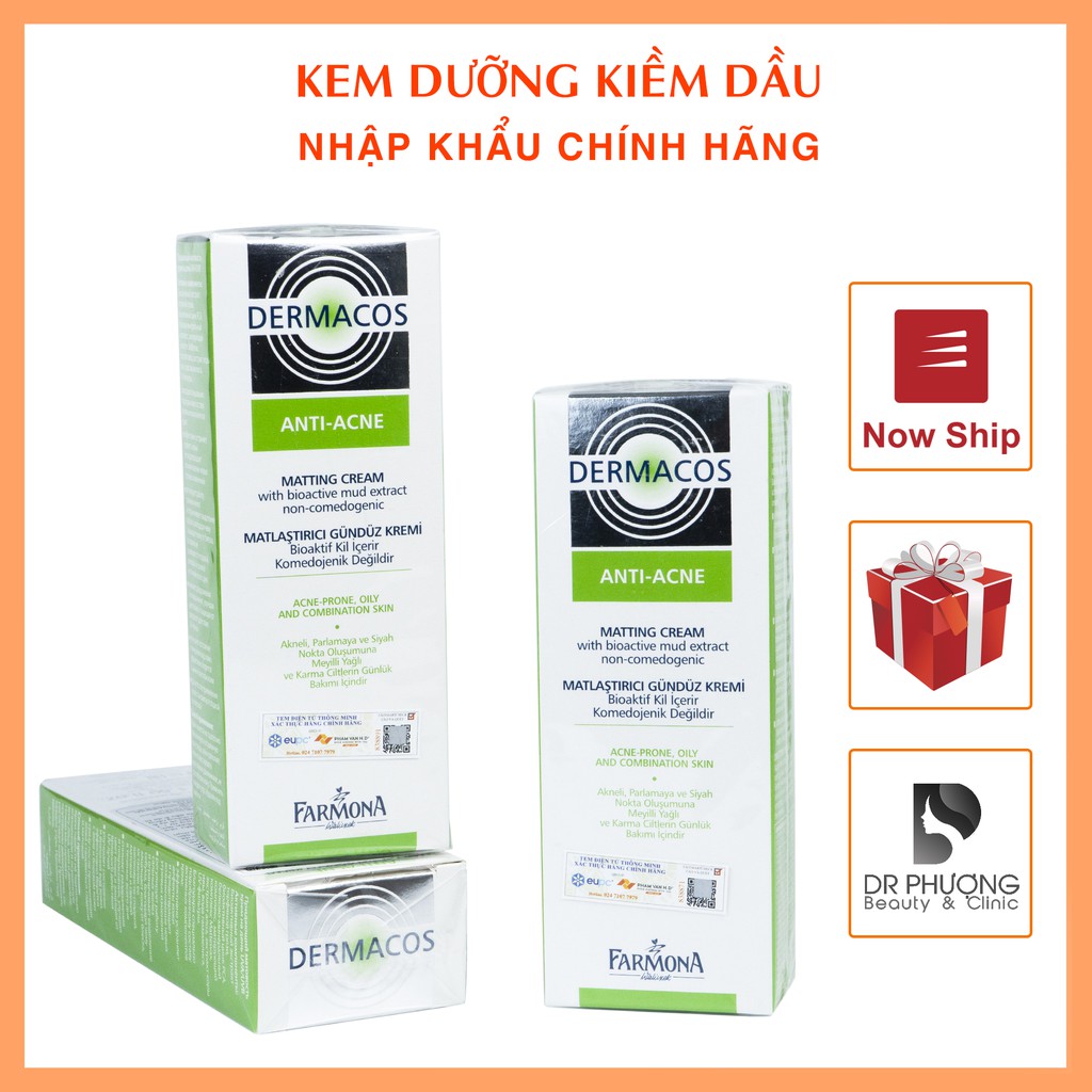 KEM DƯỠNG DA MỤN GIẢM NHỜN DERMACOS FARMONA