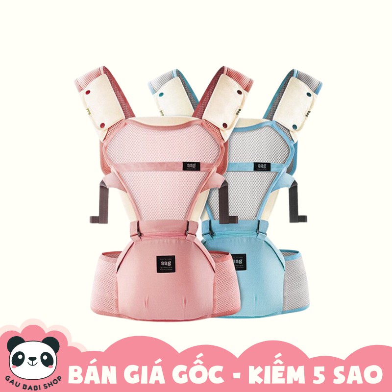 FREE SHIP !!! Địu em bé chống gù AAG 6 tư thế ngồi và đeo vai trợ lực cho trẻ sơ sinh, địu cho bé từ 0-36 tháng