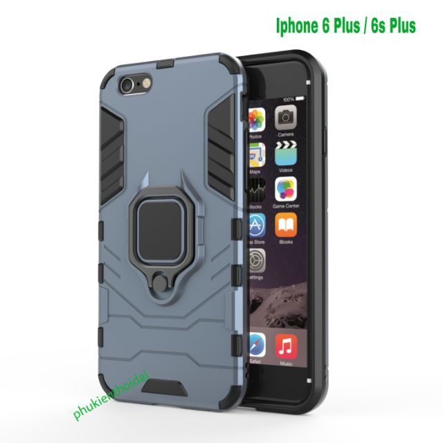 Ốp lưng Iphone 6 Plus / 6S Plus chống sốc Iron Man Iring cao cấp