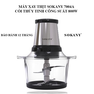 Máy xay đa năng sokany 7004a - cối thủy tinh công suất 800w