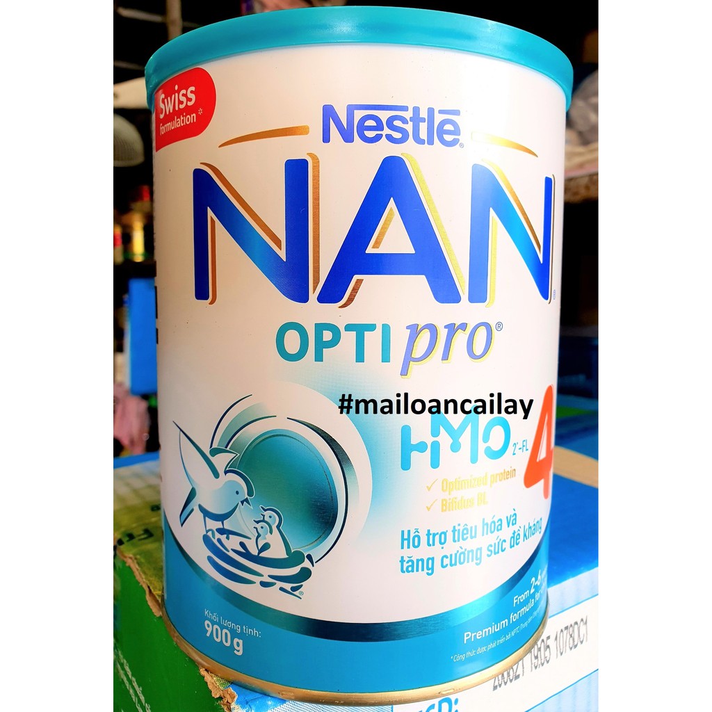 Sữa Bột Nestle NAN OPTIPRO 1-2-3-4 HM-O Hộp 900g