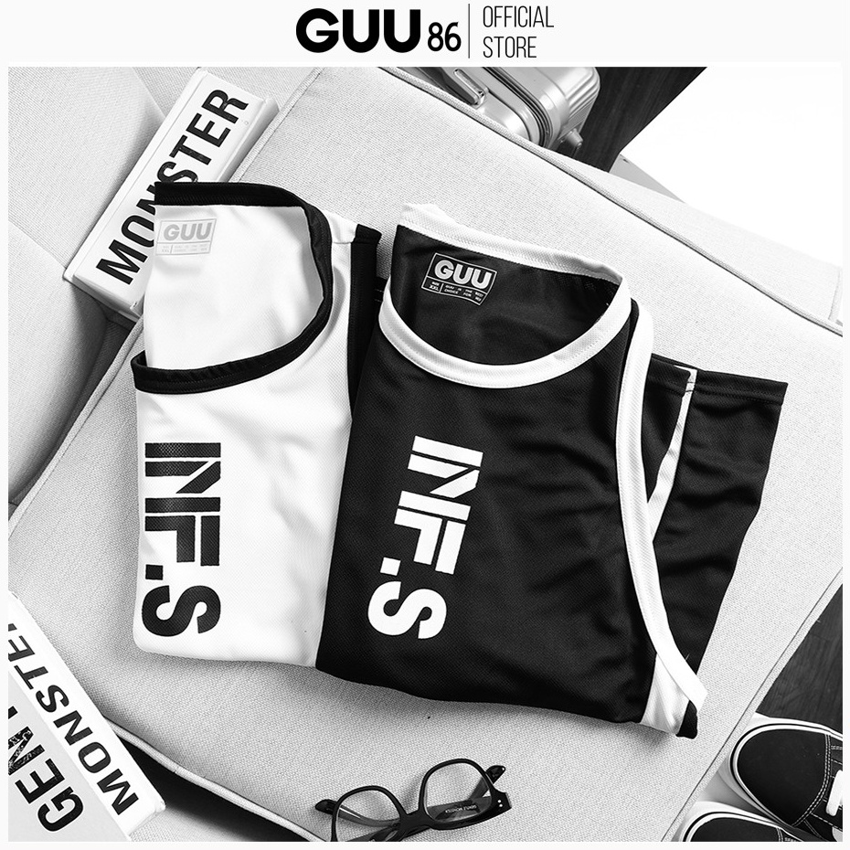 Áo thun ba lỗ PHỐI MÀU nam kiểu dáng tanktop, sát nách để chơi thể thao, tập gym Form Chuẩn - GUU SHOP