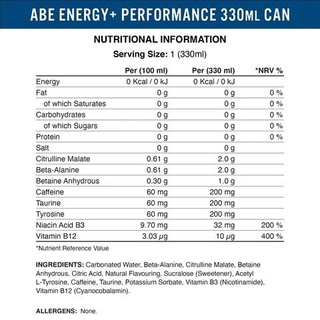 Applied Nutrition ABE 330ML 24 Lon Pre Workout