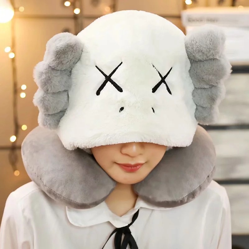 Kaws BFF Pom Pom Purin kitty melody Dễ Thương Hình Chữ U Có Mũ Trùm Đầu Du Lịch Ngủ Trưa