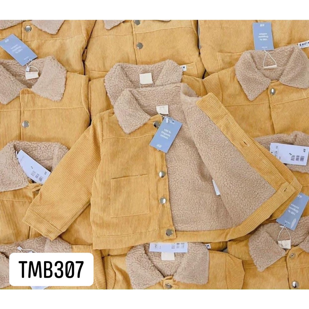 TMB307 - ÁO KHOÁC NHUNG VÀNG