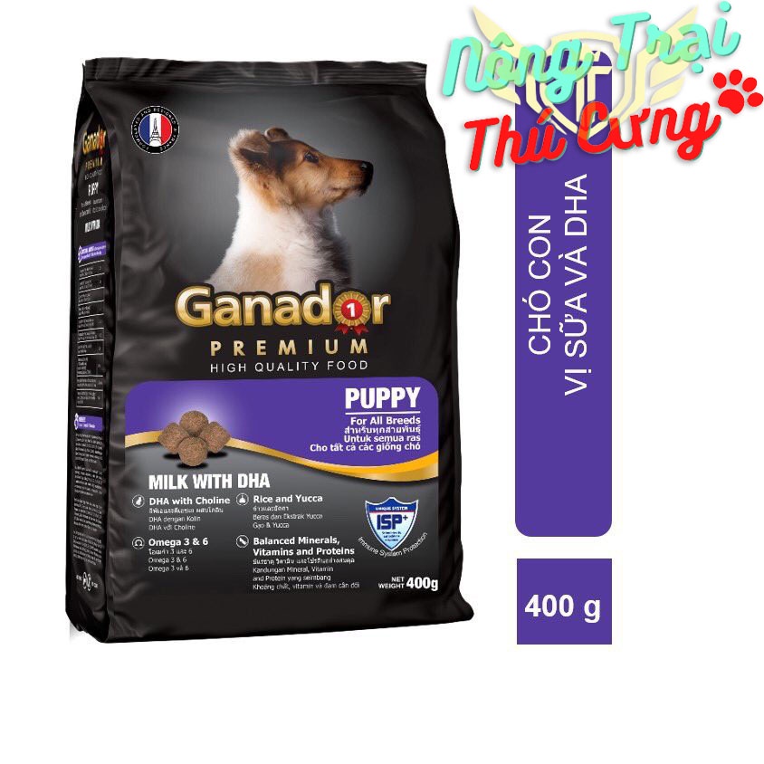 GANADOR PUPPY TÚI: 3KG. THỨC ĂN CHO CHÓ CON.