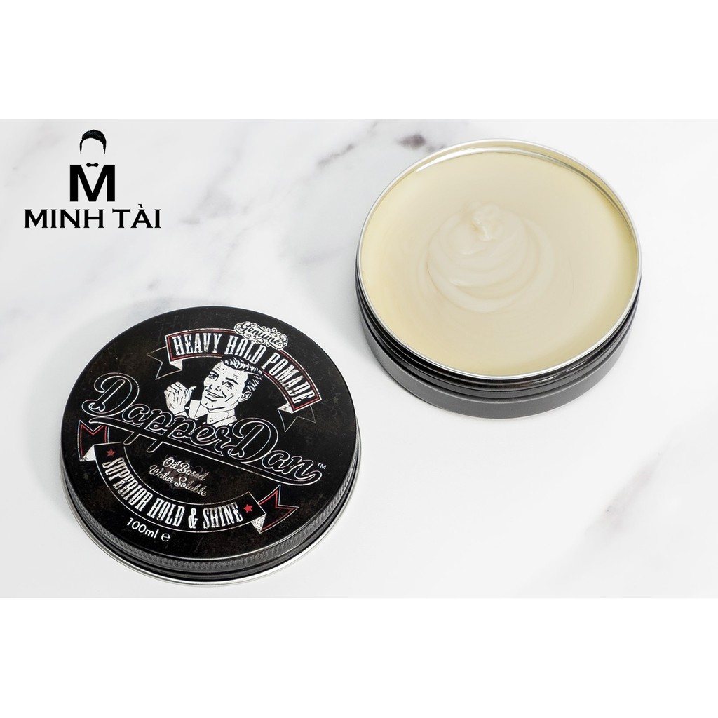 Sáp Vuốt Tóc Nam DAPPER DAN Heavy Hold Pomade 100ml + Xịt Dưỡng Tóc AZENMAN Parana 20ml + Lược Chải Tóc Texture