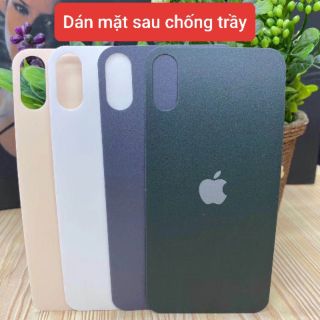 Miếng dán mặt lưng sau nhám cho Iphone X và Xs Max