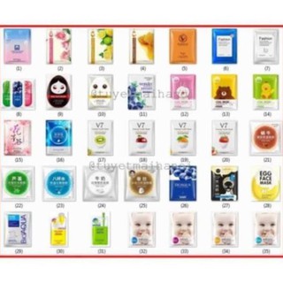 Combo 50 miếng mặt nạ dưỡng da cao cấp