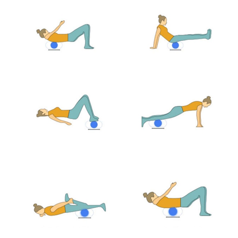 QQ Con Lăn Xốp Mềm Mát Xa Cơ Bắp Hỗ Trợ Luyện Tập Yoga / Pilates / Thể Hình Tại Nhà