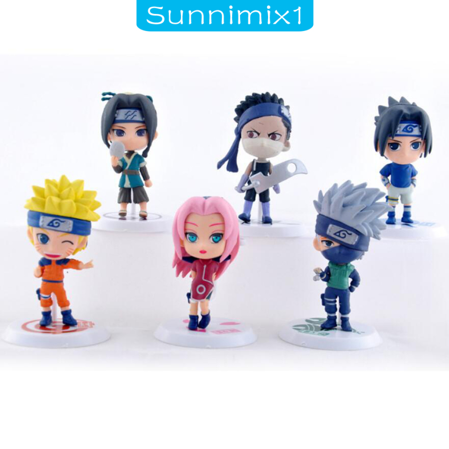 Set 1 Mô Hình Đồ Chơi Nhân Vật Trong Phim Hoạt Hình Naruto 7cm