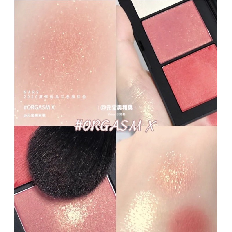 Bảng phấn má Nars Orgams X Blush Palette 3 ô siêu đẹp