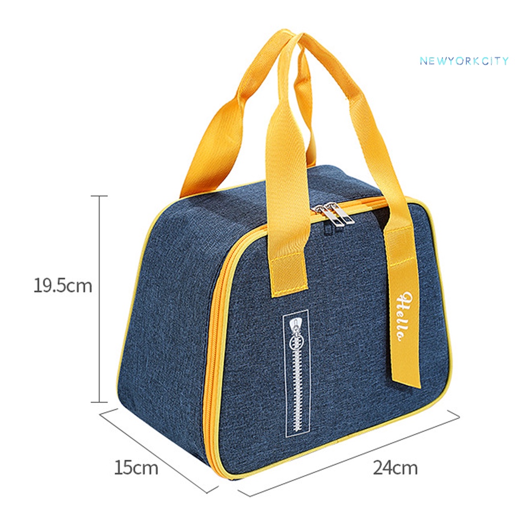 Túi Vải Oxford Ba Lớp Cách Nhiệt Chống Rò Rỉ Sức Chứa Lớn Bảo Vệ Đồ Dùng