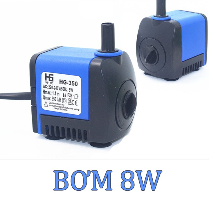 Bơm quạt hơi nước loại 8W ( loại đẹp - full hộp )