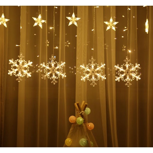 Đàn nháy bông tuyết sáng với 2 chế độ nhấp nháy - xinh cực xinh