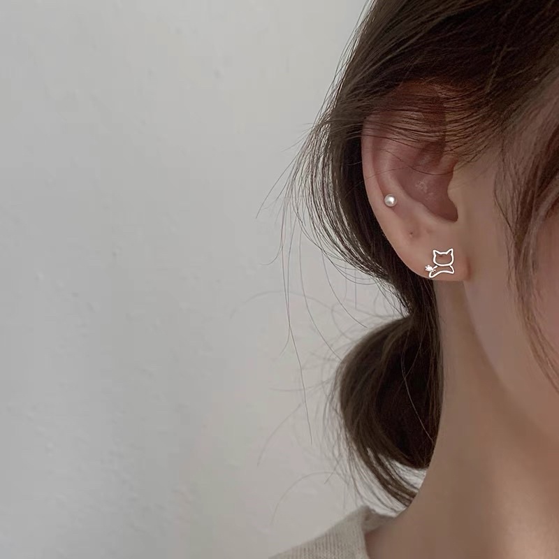 Bông tai mini mèo xinh xắn