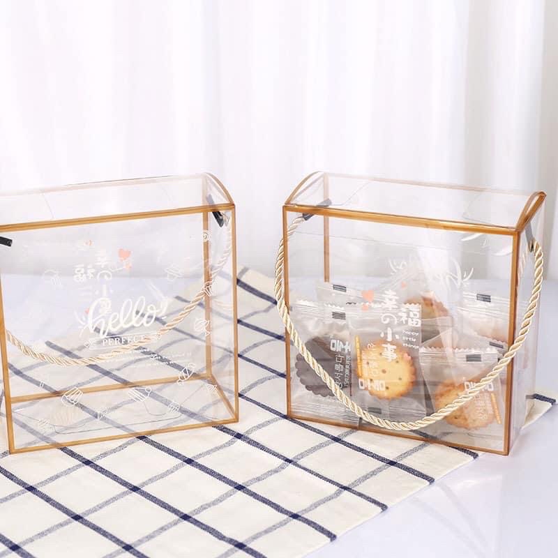 Hôp mica đựng bánh kẹo 4 mẫu