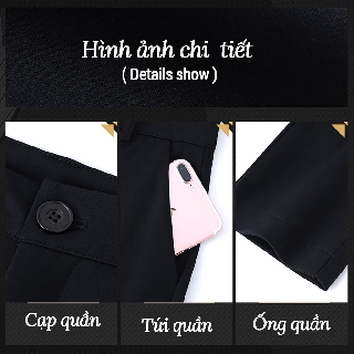 Quần Culottes dáng dài cạp khóa chìm