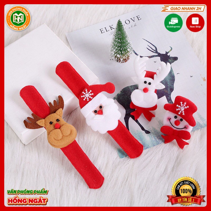 Vòng Tay Noel⭐Không Phát Sáng vải nhung dạ đồ chơi đồng hồ đeo tay quà tặng học sinh trong mùa giáng sinh cho bé N047