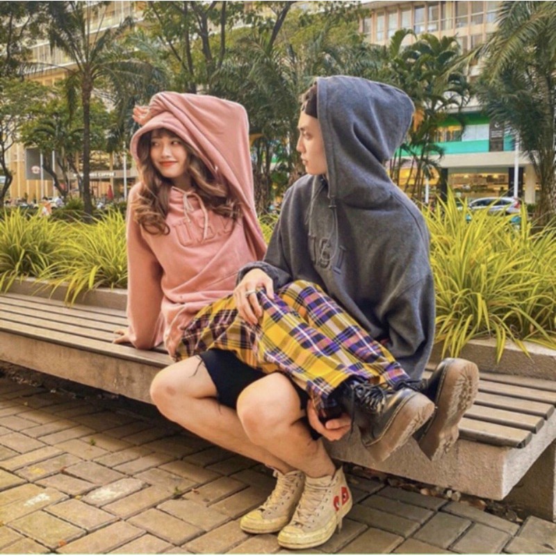 Áo Hoodie Nỉ Bông Mịn Đẹp Thêu U.S.I Form rộng Unisex Nam Nữ Couple Siêu Xinh Cute | BigBuy360 - bigbuy360.vn