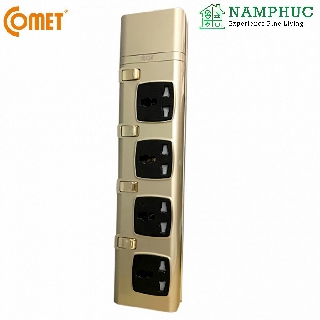 Ổ cắm Comet CESG1403 (4 Ổ cắm điện, dây 3 mét)
