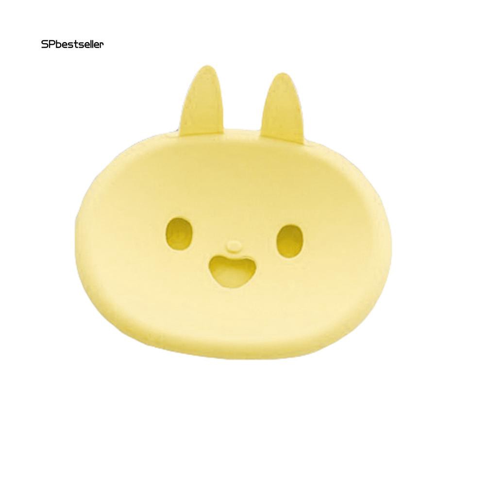 Khay đựng xà phòng hai lớp hình thỏ đáng yêu cho toilet