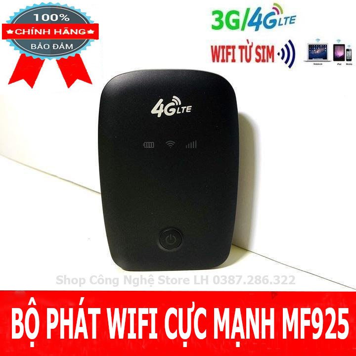 Máy Phát Wifi Mini MF925 4G ZTE  Xài Đa Mạng, Sóng Khỏe, Phủ Sóng Rộng, Pin Trâu