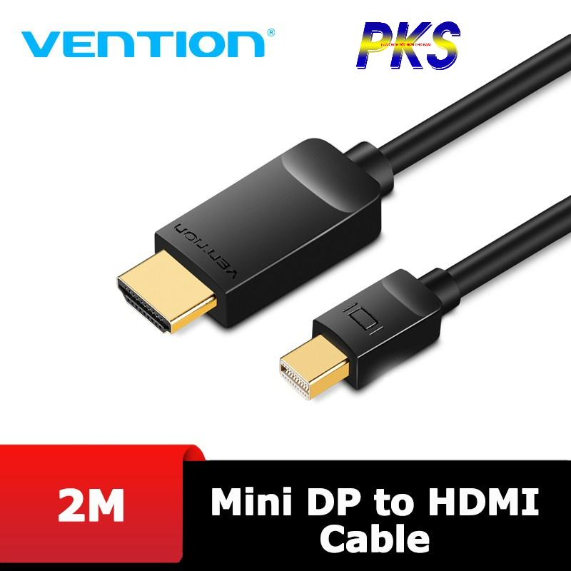 Cáp chuyển đổi mini DisplayPort to HDMI dài 2M Vention HABBH - Hàng chính hãng