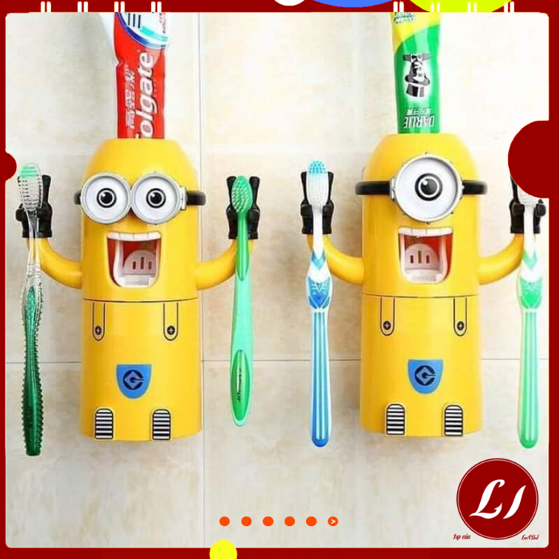 Bộ NHẢ KEM đánh răng Minion tiện lợi, dễ thương