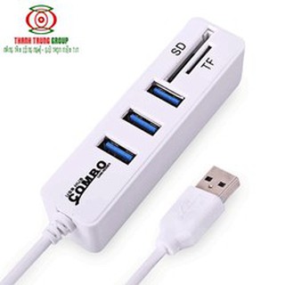 Bộ chia USB COMBO 3 cổng + reader