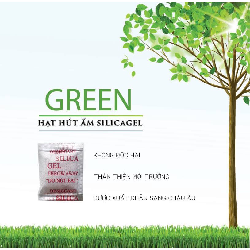 Gói Hút Ẩm Đóng Túi 500 Gram, Loại Gói 1/2/3/5/10/50/100/200gram Silica Gel -Hạt hút ẩm thực phẩm quần áo giày dép NUDRY