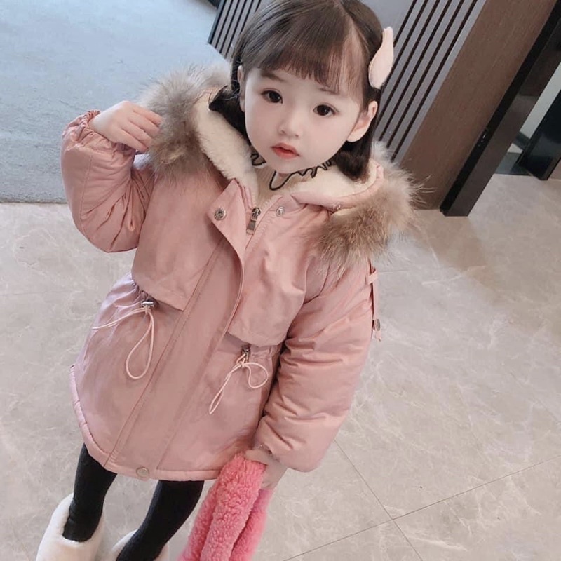 Áo Parka trẻ em lót lông dày dặn cực ấm