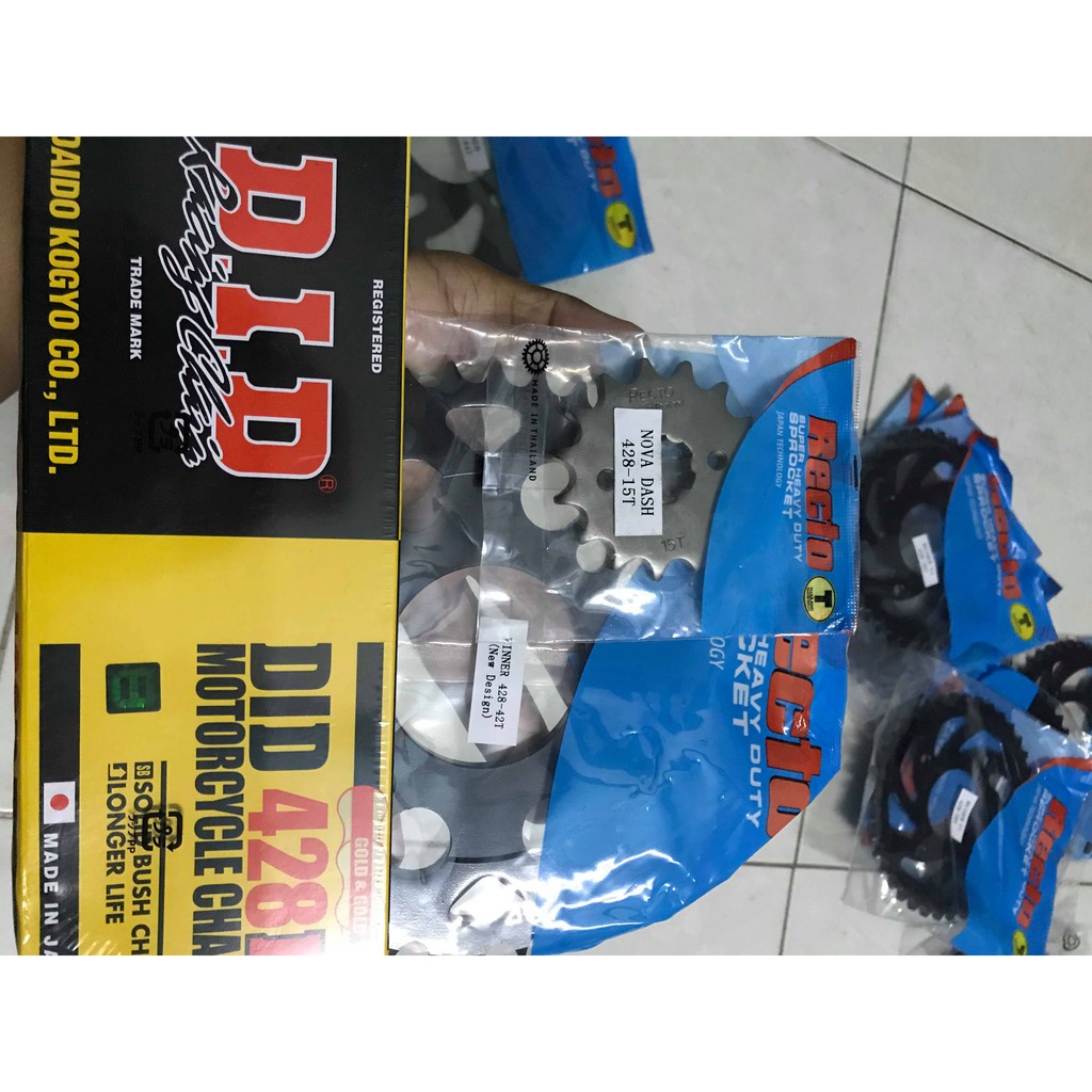 Combo NSD Sonic Recto 15T-42T + Sên Did 9 Ly Chính Hãng Của Nhật