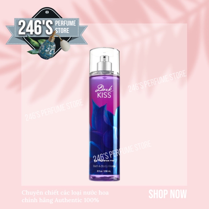 ✨Mun✨ Xịt thơm Dark Kiss Mist Bath and Body Works=