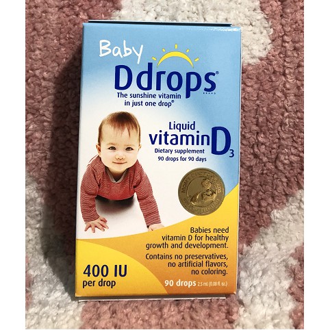 Baby Ddrop Vitamin D3 của Mỹ 90 giọt