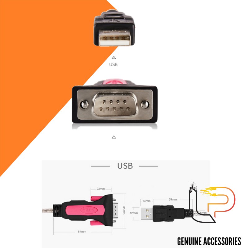 Cáp chuyển đổi USB to RS232 (USB to com) ZTEK ZE533C