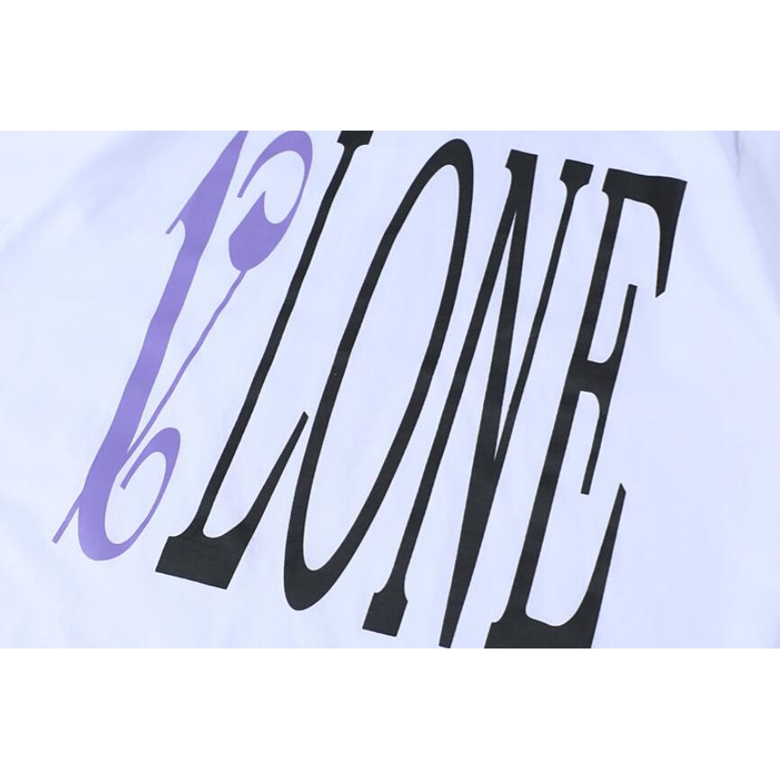 Áo Thun Cotton Tay Ngắn In Hình Vlone Thời Trang Cho Nam Nữ