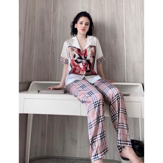 Bộ pijama tay ngắn quần dài b b r xinh