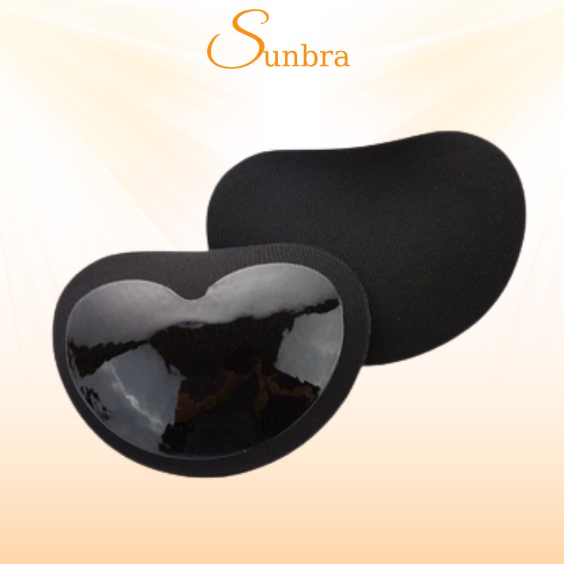 Miếng lót su độn ngực 3cm hình trái tim keo bám chống trơn trượt SUNBRA 2001