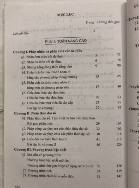 Sách - Toán nâng cao &amp; Các chuyên đề Đại số 8