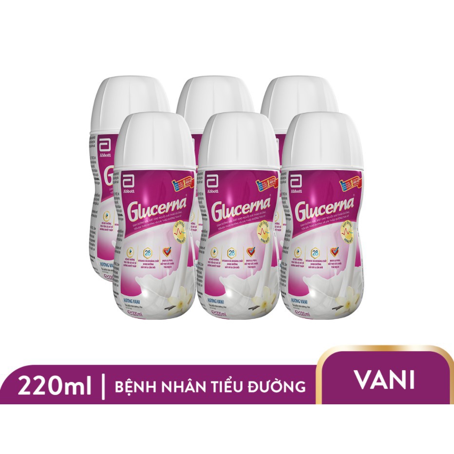  Lốc 6 chai sữa nước Abbott Glucerna cho người tiểu đường_Duchuymilk