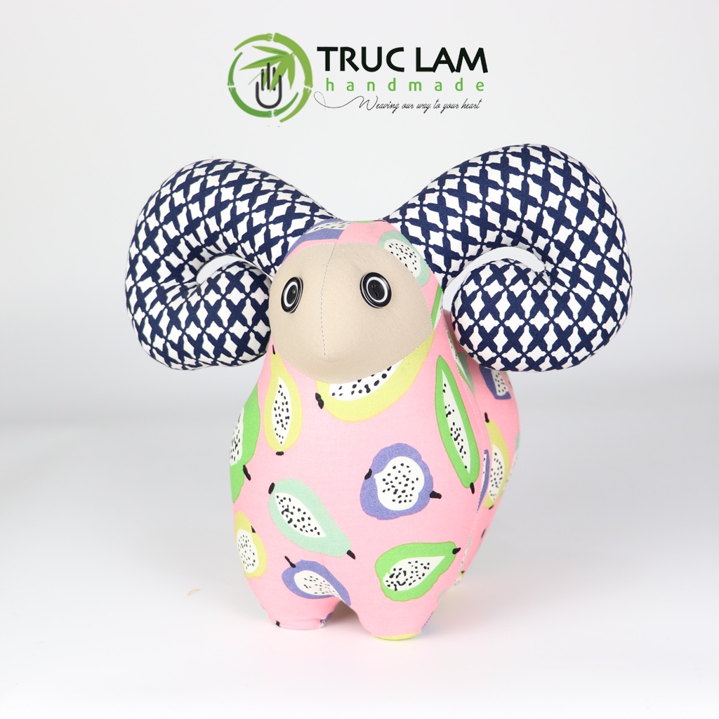 Đồ Chơi Cho Bé Thú Nhồi Bông Hình Chú Dê Mông Cong Bông Gòn Cao Cấp – Trúc Lâm Handmade