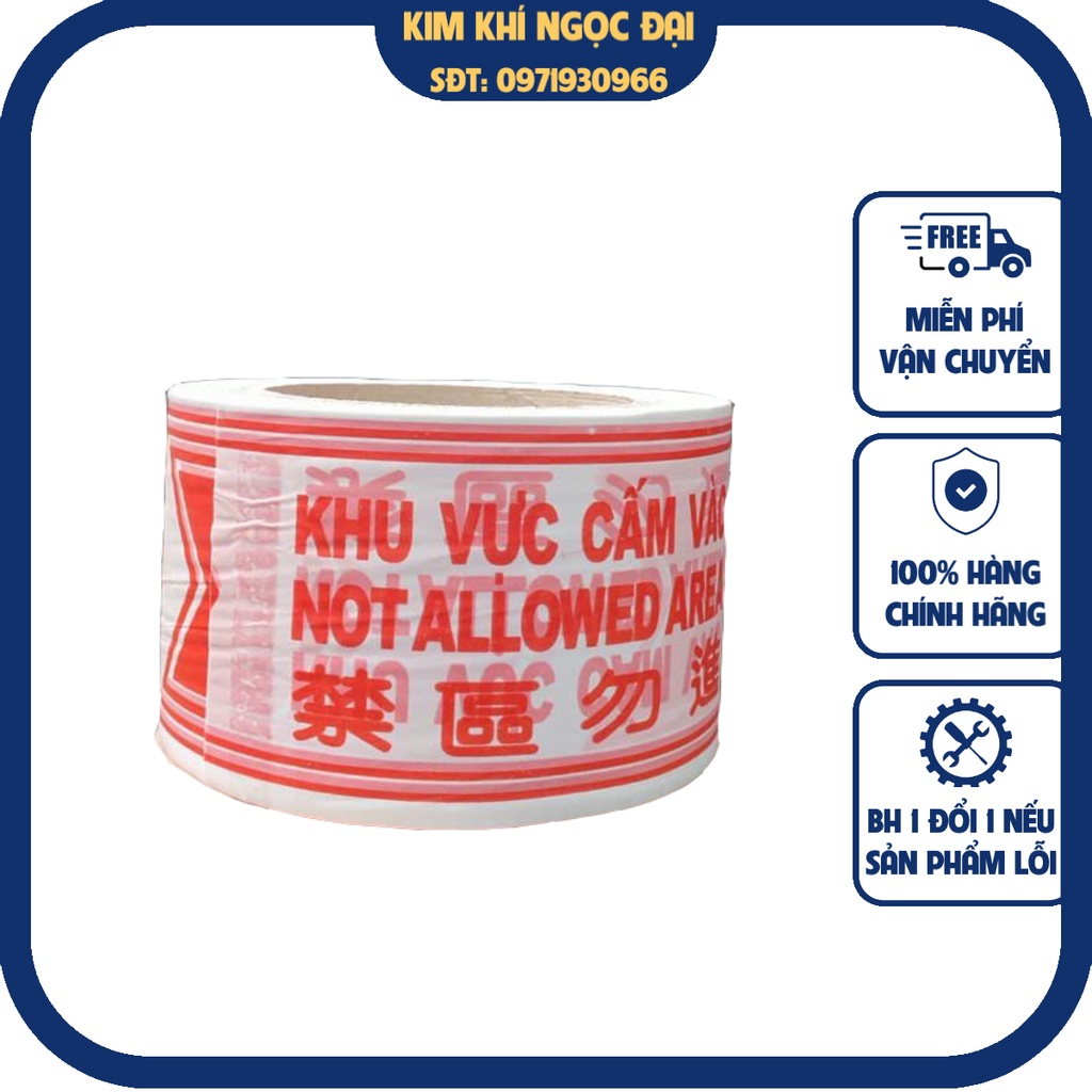 Cuộn dây rào cảnh báo khu vực cấm vào loại đẹp , dây an toàn công trường, khu vực cách ly