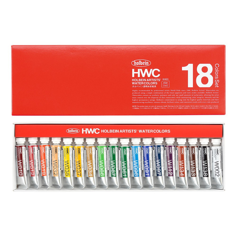 Màu nước Holbein, Holbein artists’ watercolors (5ml/tuýp)