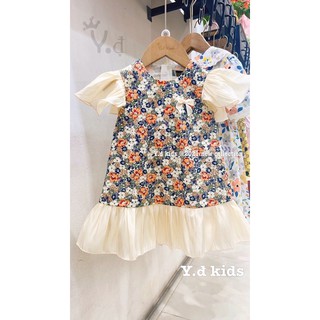 váy hoa thô pha chân bé gái cao cấp size đại