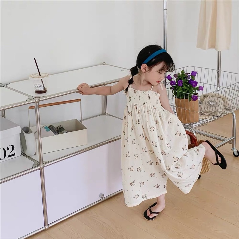 (11kg-23kg) Set Jum Hoa 2 Dây Cho Bé Gái, Chun Ngực Ôm Cực Xinh,Dáng Rộng Thoải Mái, Style Hàn Quốc Đi Biển Điệu Đà