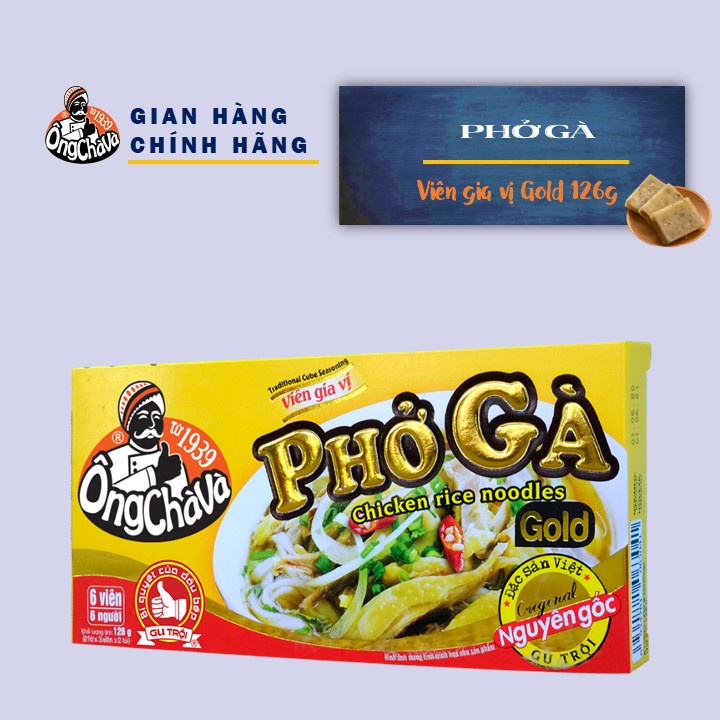 Viên Gia Vị Phở Gà Ông Chà Và Gold 126gr