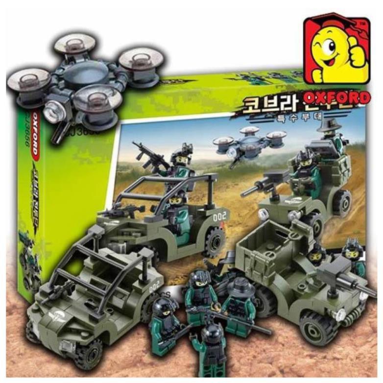 Lego Xếp Hình Xe Tăng Quân Đội - Bộ Đồ Chơi Lắp Ráp Xe Tăng Oxford CJ3656 gồm 208 mảnh ghép Cho Bé Từ 8 Tuổi