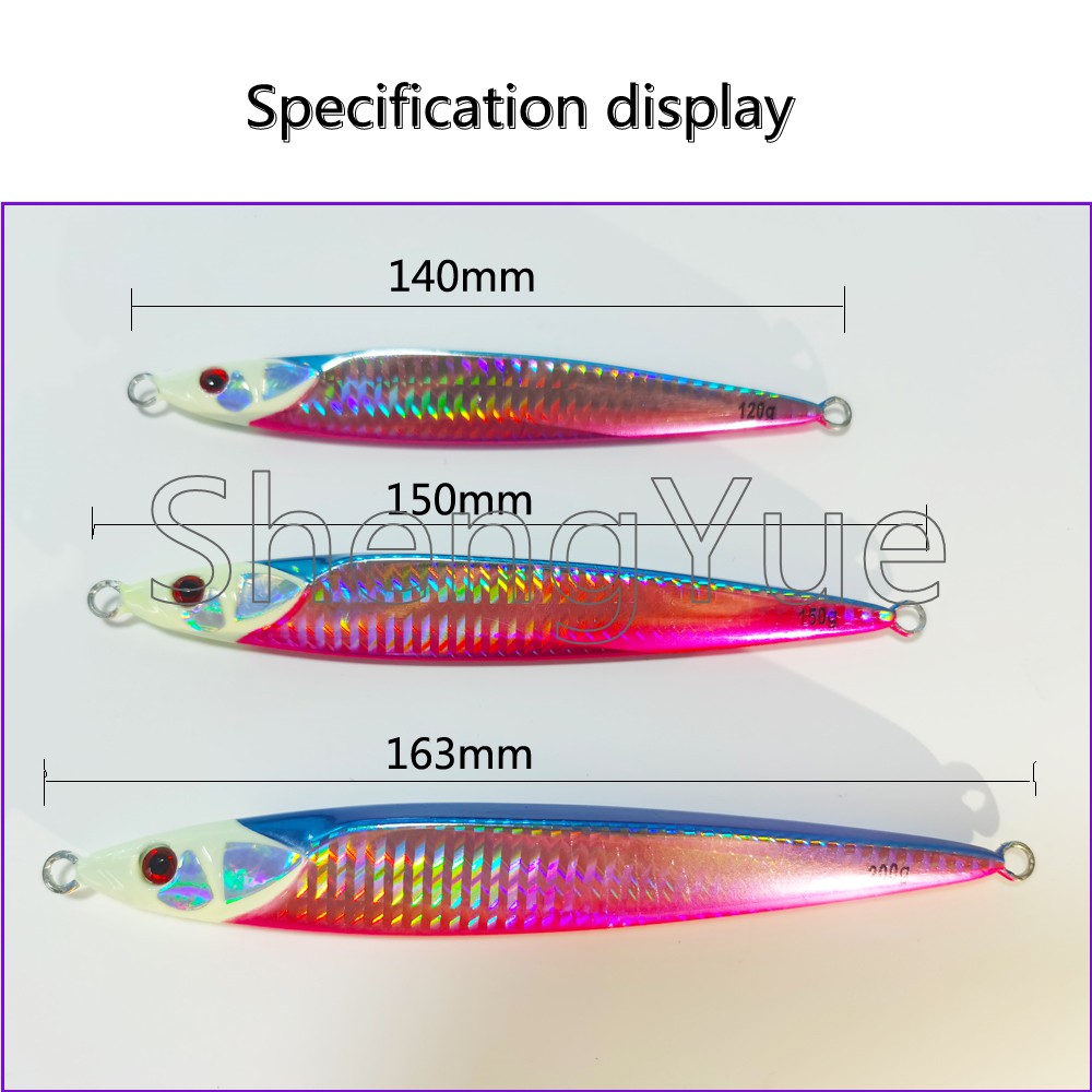 Mồi Giả Nhử Cá 120G/150g/200g Gắn Kèm Móc Câu 3D Bằng Kim Loại