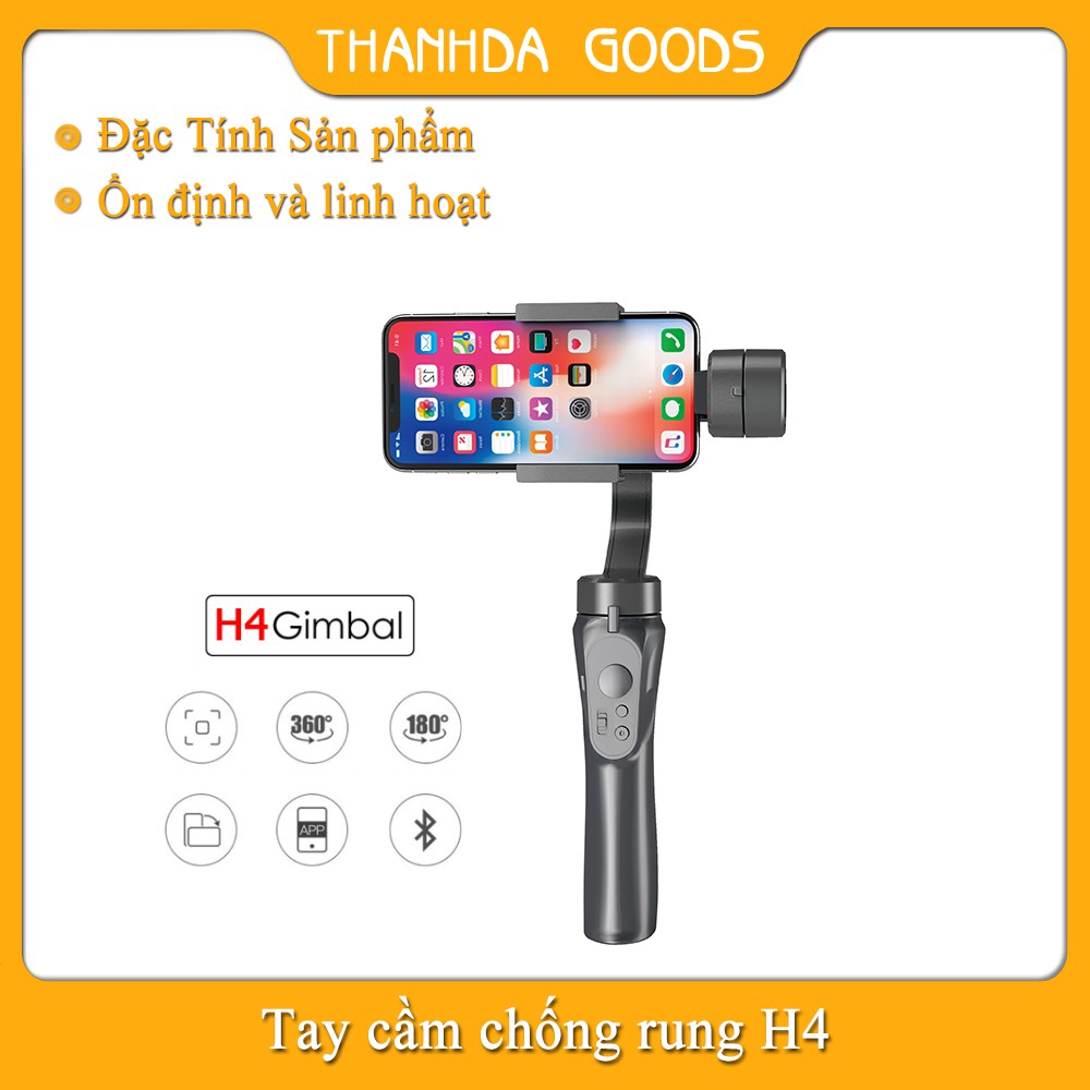 Tay cầm chống rung cho điện thoại H4 VLOG Pocket - Gimbal chống rung cho điện thoại